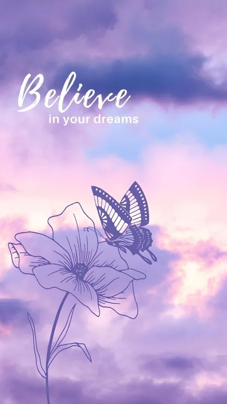 Purple Aesthetic Butterfly HD Wallpaper