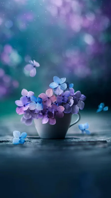 Aesthetic Purple Flower HD Wallpaper