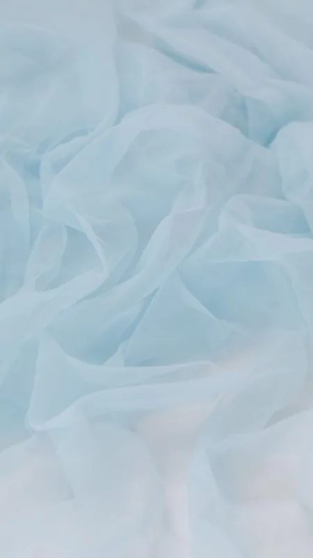 Soft Blue Tulle Folds Aesthetic Wallpaper