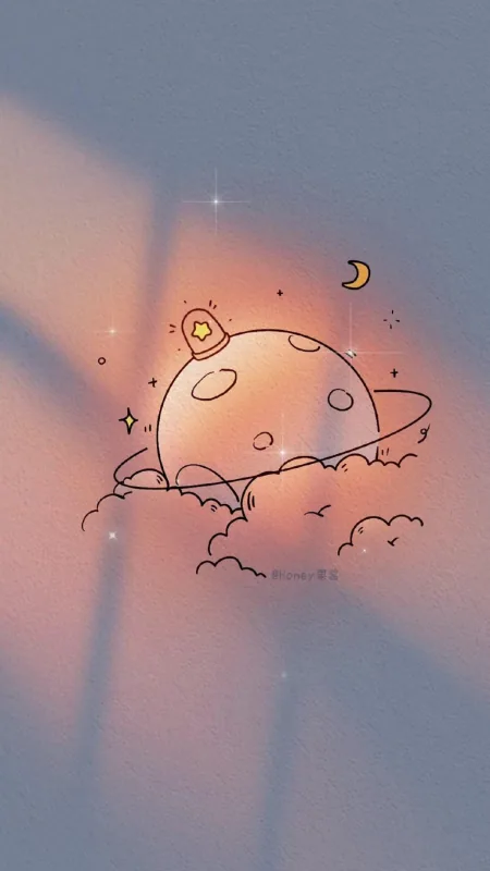 Space Pastel Aesthetic Wallpaper