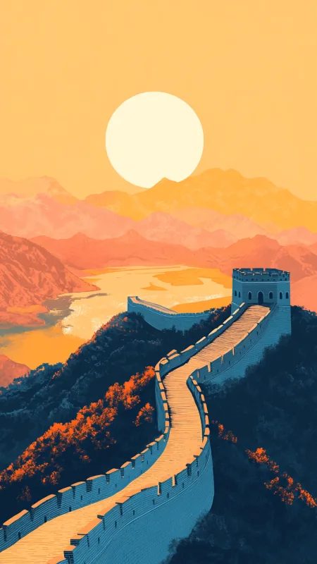 Splendid Landscape Minimalist Aesthetic Wallpaper