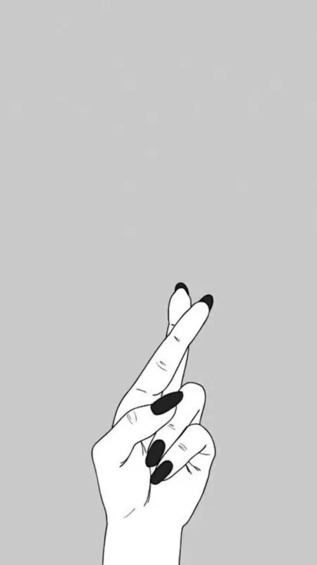 White Aesthetic Finger HD Wallpaper