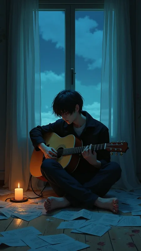 Alone Anime Boy Wallpaper