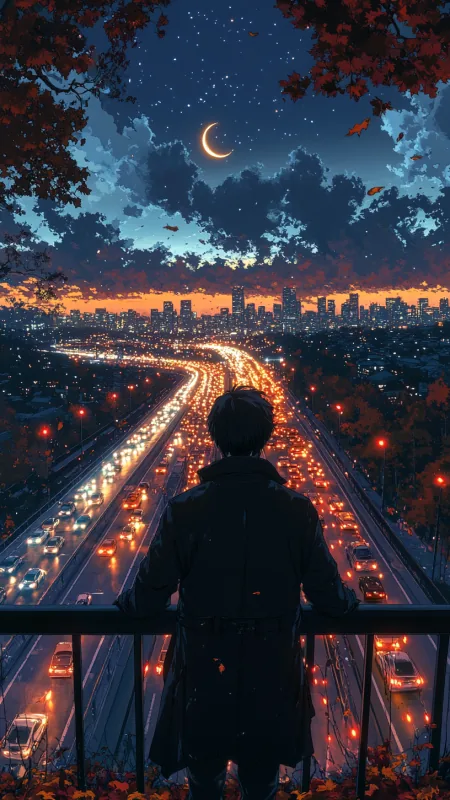 Alone Anime Boy HD Wallpaper