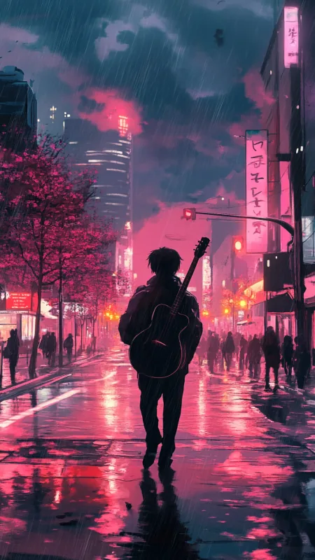 Alone Anime Boy Wallpaper
