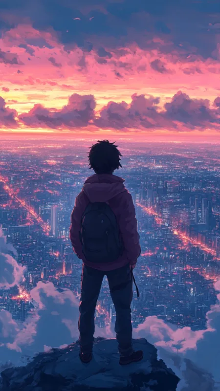 Alone Anime Boy HD Wallpaper