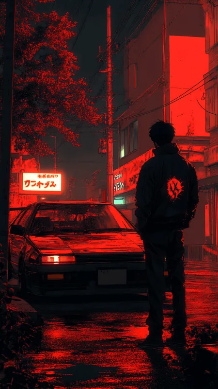 Alone Anime Boy HD Wallpaper