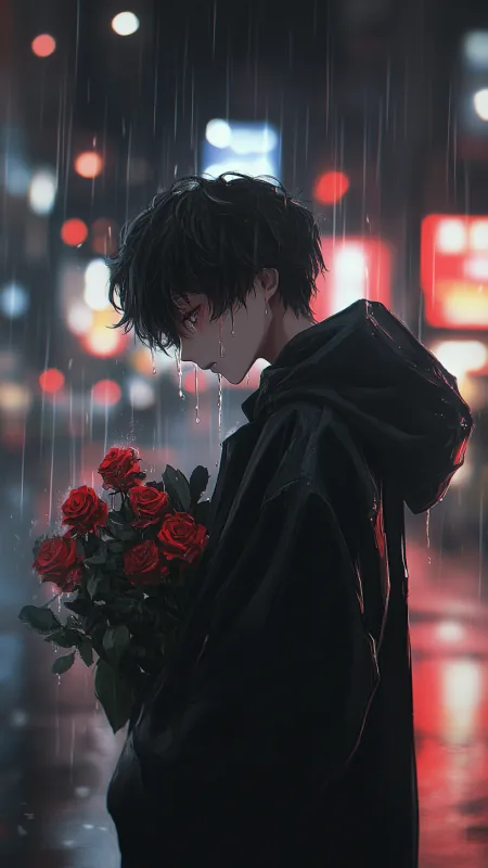 Alone Anime Boy Wallpaper