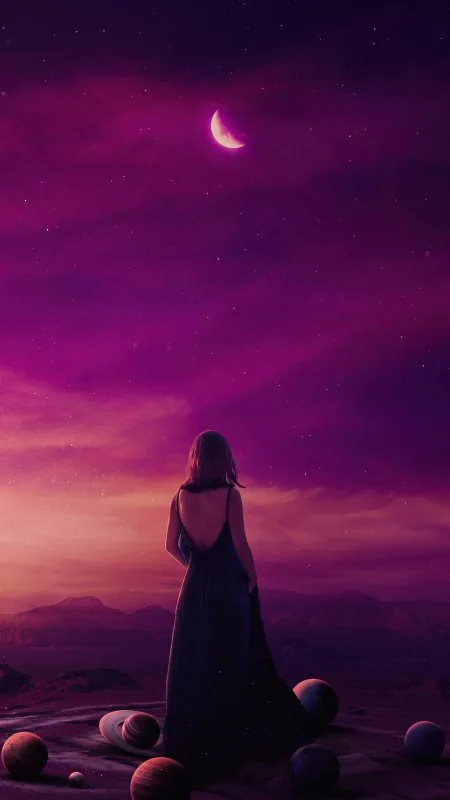Anime Alone Girl Wallpaper