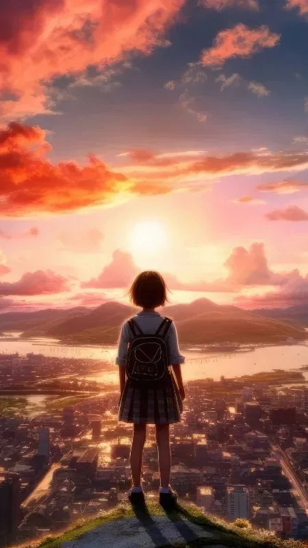 Alone Girl HD Anime Wallpaper