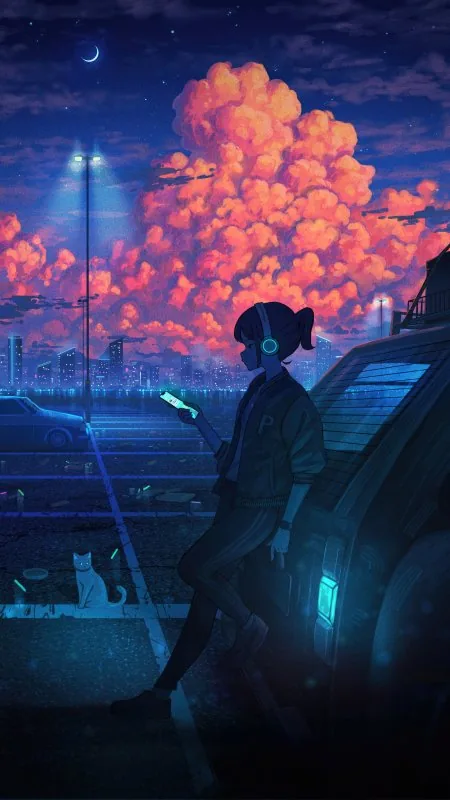 Alone Girl Anime Wallpaper