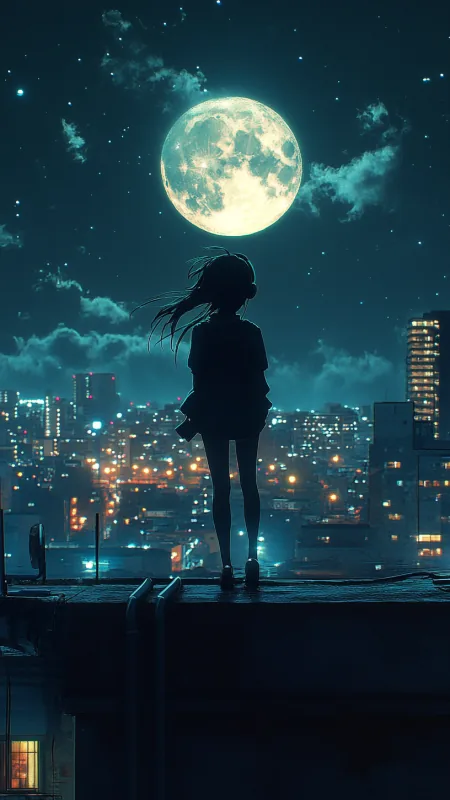 Alone Anime Girl Wallpaper