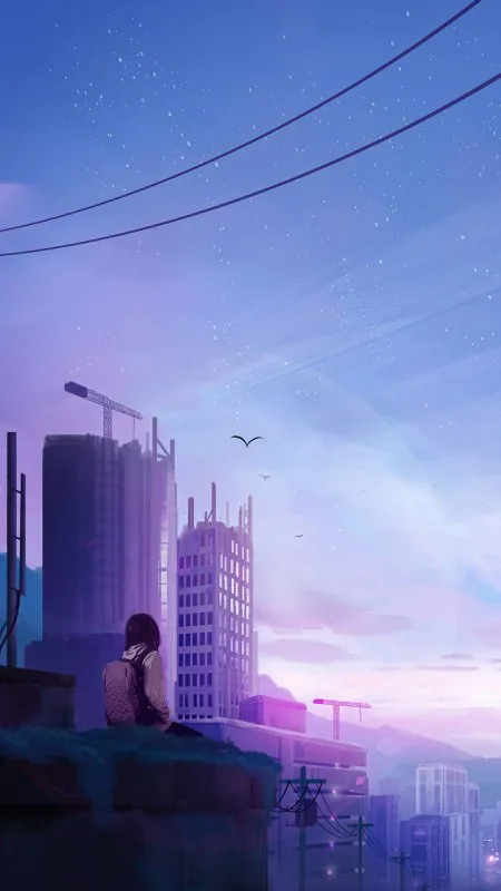 Alone Girl Anime Wallpaper