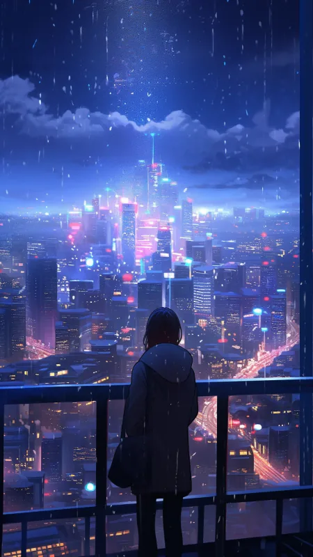 Alone Anime Girl Wallpaper