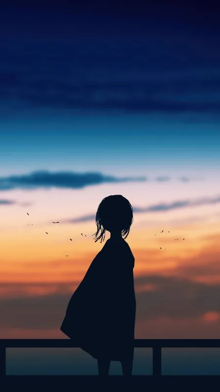 Alone Anime Girl HD Wallpaper