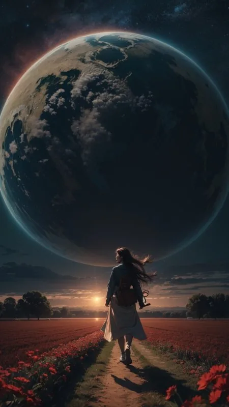 Anime Alone Girl Wallpaper