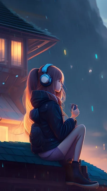Anime Alone Girl Wallpaper