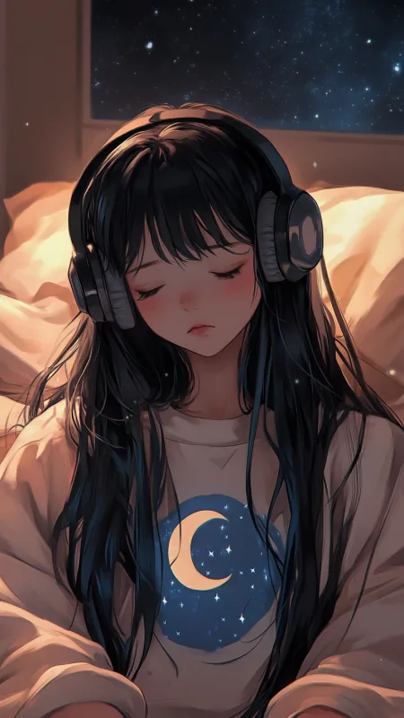 Alone Anime Girl Phone Wallpaper