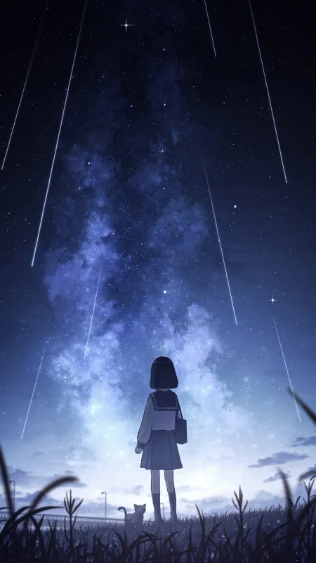 Alone Anime Girl Wallpaper