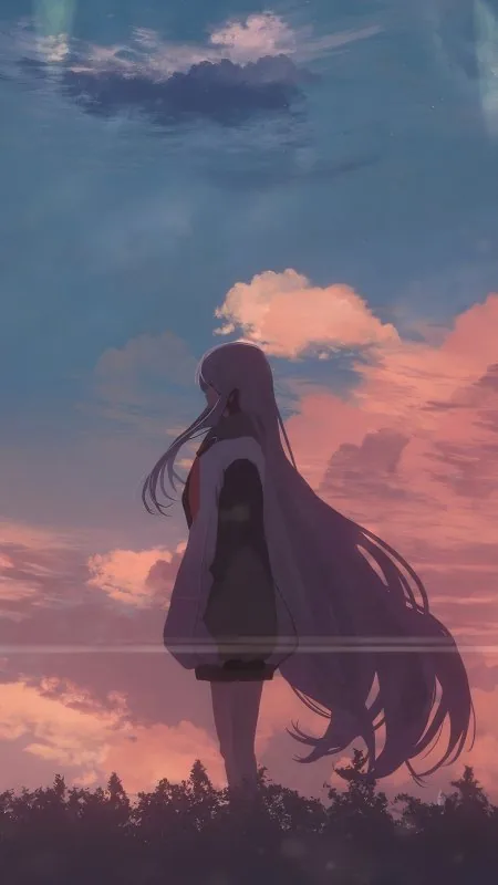 Alone Anime Girl HD Wallpaper