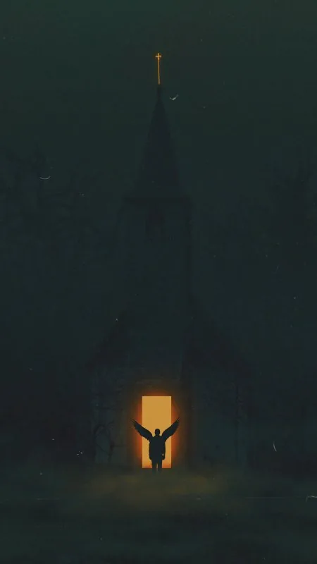 Angel From Church Anime Wallpaper