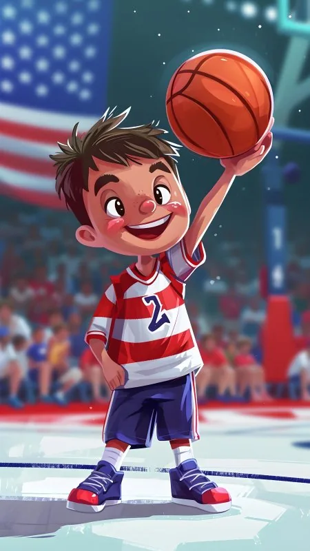Anime Basketball Cartoon Player Wallpaper