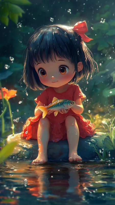 Cartoon Girl HD Anime Wallpaper