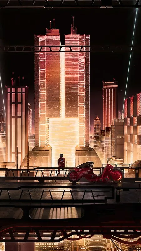 Anime City Scape Wallpaper