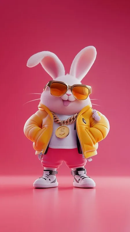 Anime Cool Bunny Cartoon Wallpaper