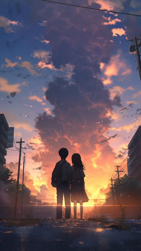 Anime Couple HD Wallpaper