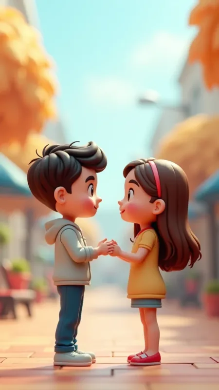 Couple Love Cartoon Anime Wallpaper