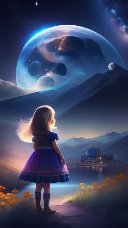 Anime Cute Alone Girl Wallpaper