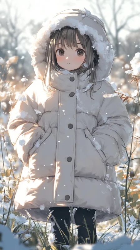 Cute Anime Girl Phone Wallpaper
