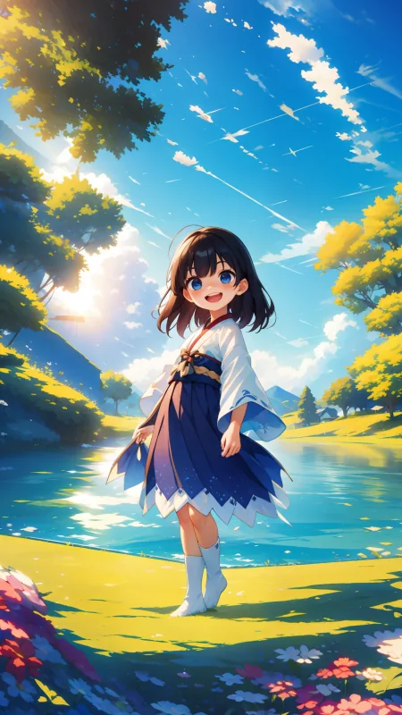 Cute Anime Girl Phone Wallpaper