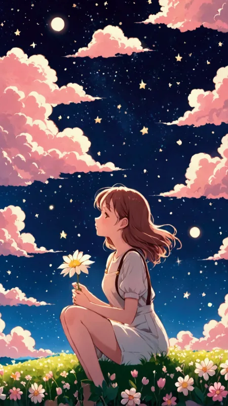 Cute Anime Girl Phone Wallpaper