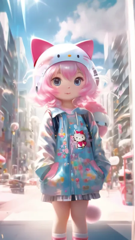 Cute Anime Girl Phone Wallpaper