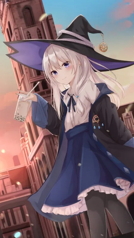 Elaina Anime Phone Wallpaper