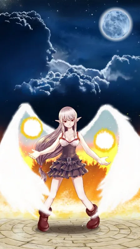 Elf Angel Wings HD Anime Wallpaper