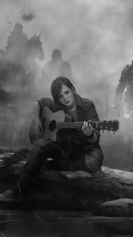 Ellie The Last Of Us Guitar HD Anime Wallpaper