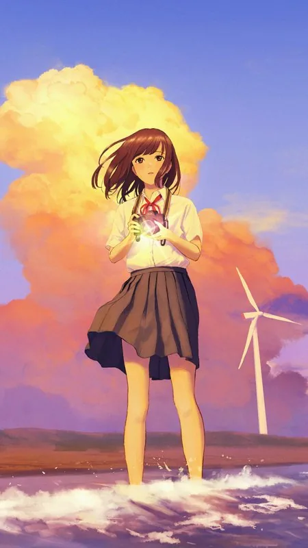Anime Girl Aesthetic Phone Wallpaper