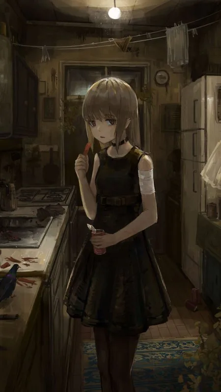 Girl Dress Glance Anime Wallpaper
