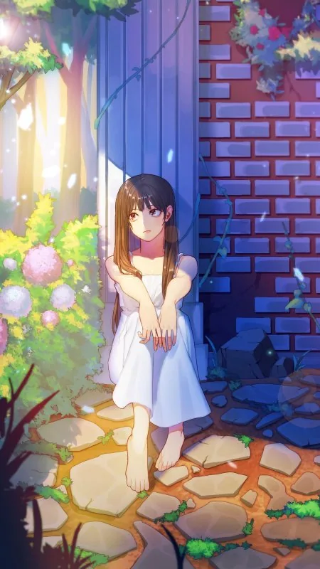 Girl Garden Anime Wallpaper