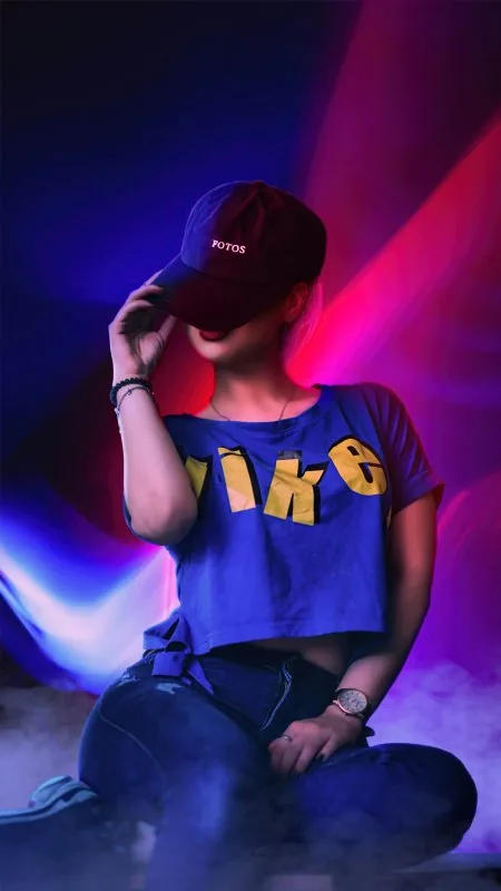Girl Hat Covering Face Anime Wallpaper