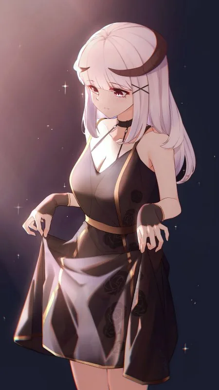 Girl Horns Dress Anime Wallpaper