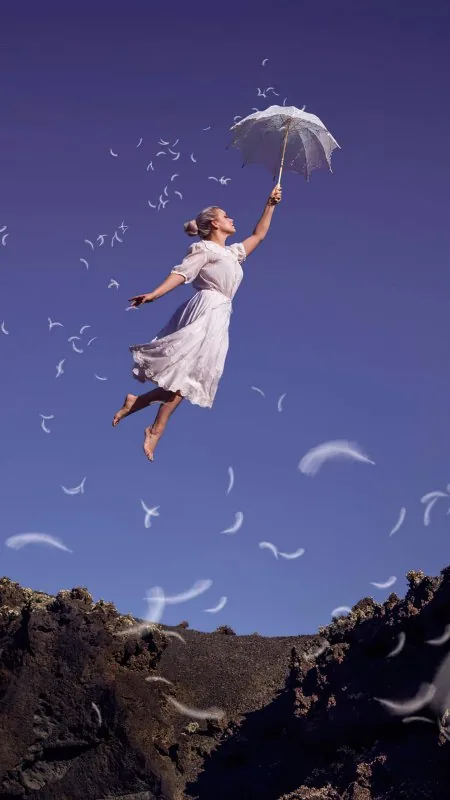 Girl Lets Fly HD Anime Wallpaper