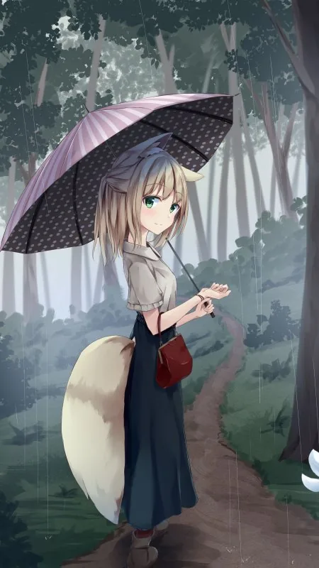 Girl Neko Smile Anime Wallpaper