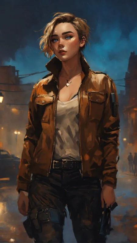 Girl With Gun Anime Wallpaper