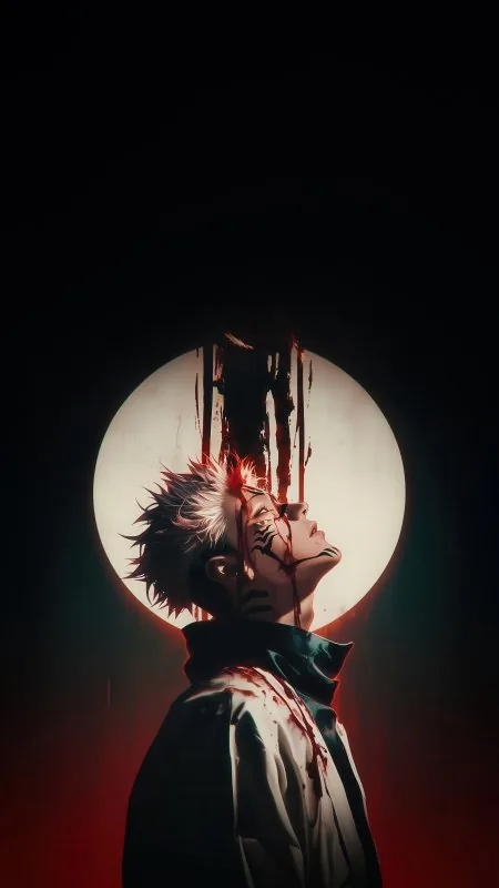 Gojo Unmatched Sorcery Anime Phone Wallpaper