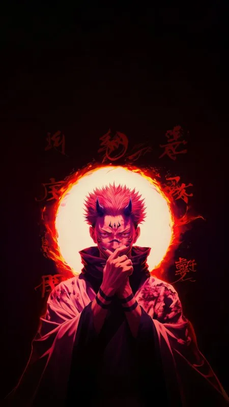 Gojo Unmatched Sorcery Anime Phone Wallpaper
