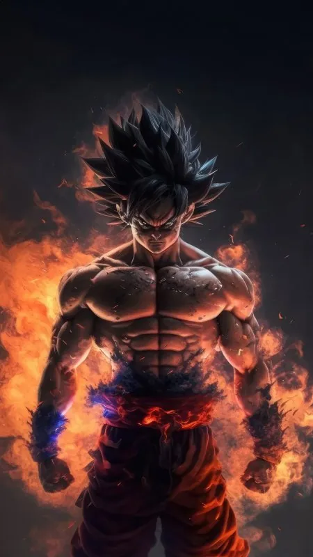 Goku Furious Assault Anime Wallpaper